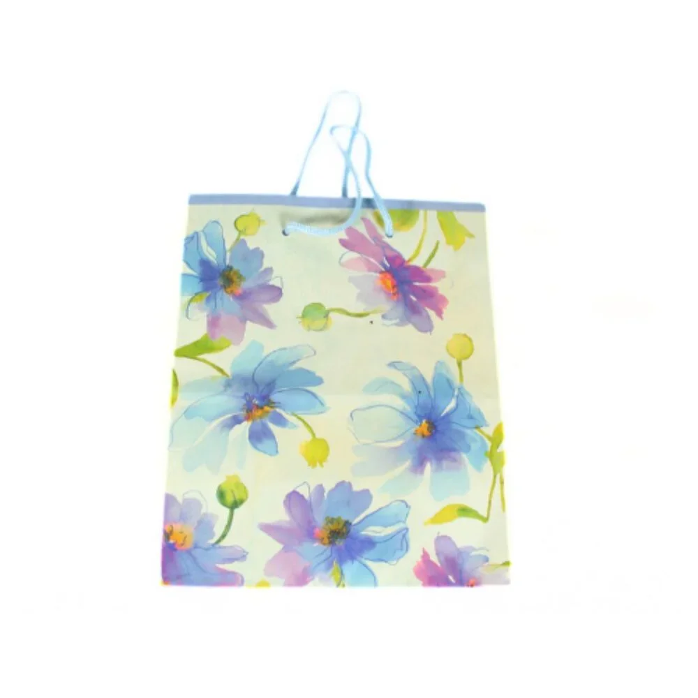 Vintage 1990s Hallmark Floral Gift Bags Set of 2 Crafting Scrapbooking